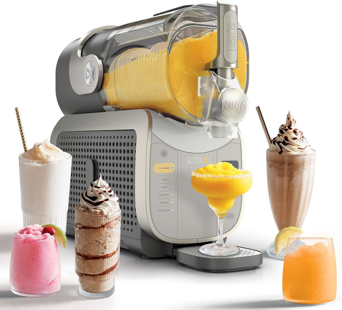 Ninja SLUSHi Twist Smart Frozen Drink Maker with Dual SlushAssist, FS701BL