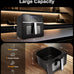 Emerson SmartVoice 10QT 6-in-1 Air Fryer, 1000+ Voice Control Commands, 100+ Recognized Food, No APP, No WIFI, No Setup, Nonstick Basket, Air Fry, Bake, Reheat, Dehydrate, 1700W