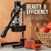 Zulay Kitchen Cast Iron Juicer, Orange Manual Juicer, Citrus Press, Black