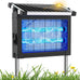 Solar Bug Zapper Outdoor, Mosquito Zapper 4500V Cordless Waterproof