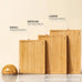 SMIRLY Cutting Boards for Kitchen, 3 Piece Bamboo Cutting Board with Stand
