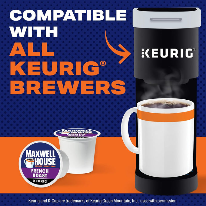 Maxwell House K-Cup Coffee Pods, 84 ct Box, French Roast Dark Roast
