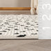Abani Neutral Collection Cream Area Rug 4' x 6' for Living Room, Bedroom - Modern Design - Durable & Easy to Clean