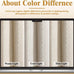 Boho 100% Blackout Curtains 84 Inch 2 Panels Linen Blend Beige