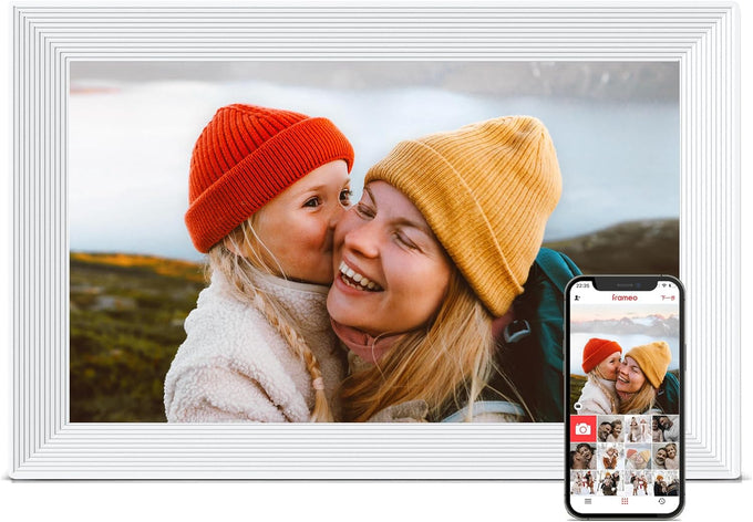 Frameo 10.1" Digital Picture Frame WiFi, Smart Electronic Photo Frame, 32GB