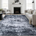 8x10 Area Rug Living Room: Modern Washable Indoor Carpet Black