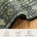 8x10 Area Rugs for Living Room Green Washable Non-Slip Large Carpet
