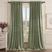 StangH Sage Green Velvet Curtains 108 Inches 2 Panels for High Ceilings