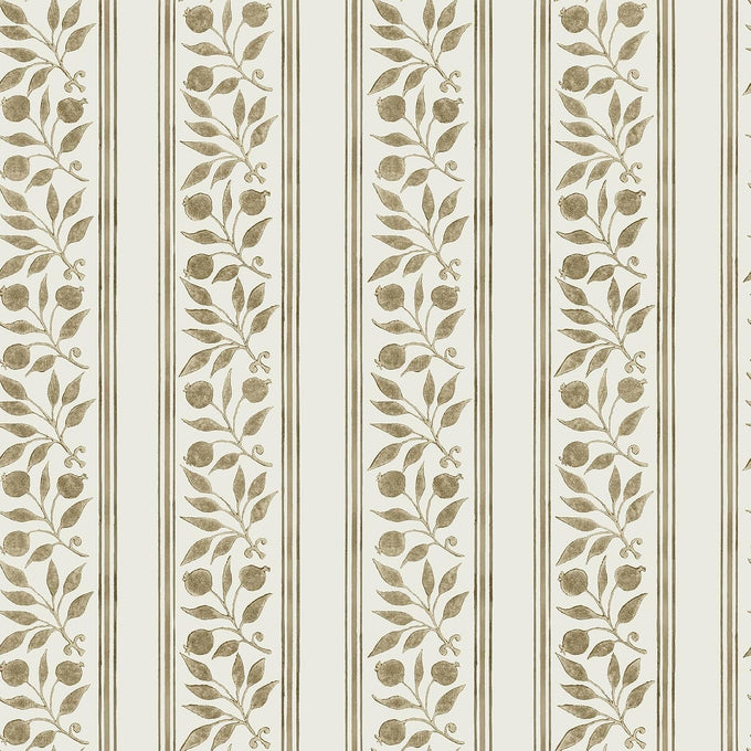 NuWallpaper x Morris & Co. Rosehip Stripe China Blue Peel and Stick Wallpaper, MCS6609