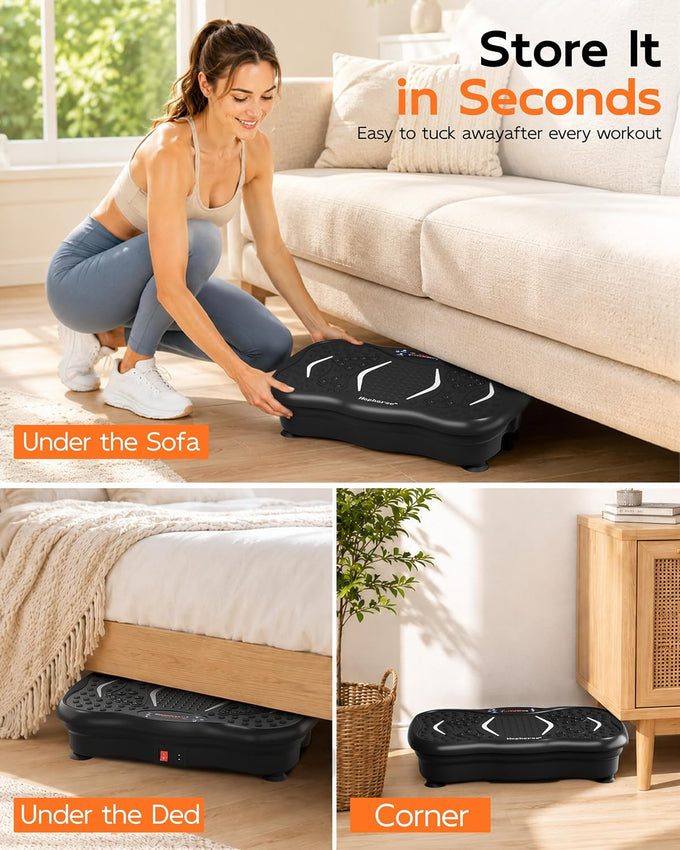 HOPHORSE Vibration Plate Exercise Machine for Lymphatic Drainage,200 Speeds