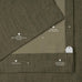 Faux Linen Extra Wide Curtains (1 Panel) - 100W X 108L, Khaki Green