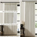 IVAPUPU Natural Pinch Pleated 100% Blackout Linen Curtains 90 Inch Length