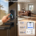 Veise VE027-L WiFi Smart Lock with Handles Set for Front Door, Matte Black