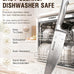 Astercook Knife Set 15 Piece German Steel Kitchen Knife Block Set