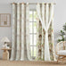 Leeva Print Curtains for Bedroom, Flower Patterned Blackout Window Treatments Curtains 60 Inches Wide for Sliding Doors Hallway, 60 x 106 Inches