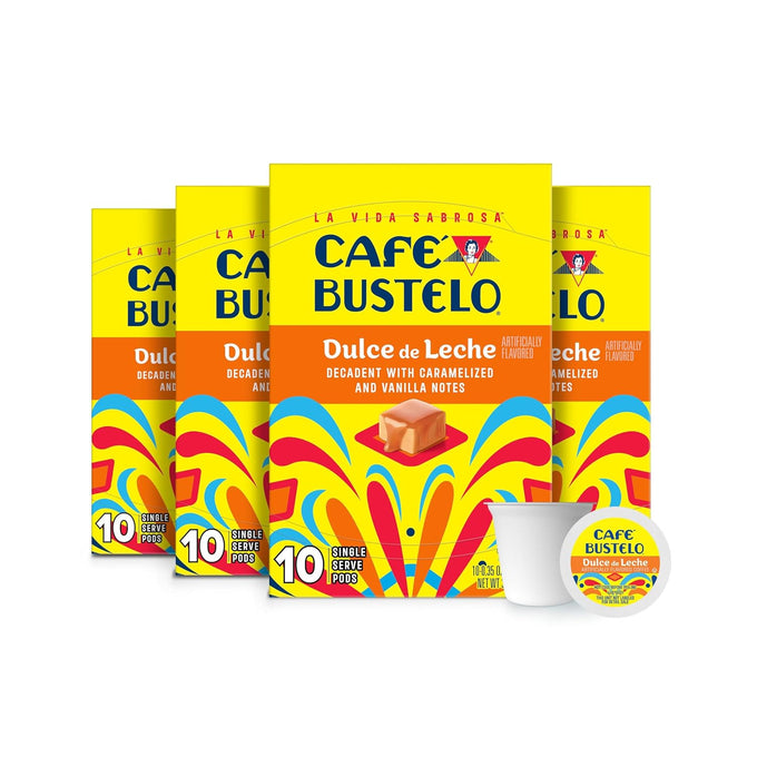 Café Bustelo Dulce de Leche Artificially Flavored Coffee Pods, 60 Count