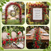 4 Pcs 24Ft Faux Rose Vine Garland Wedding Decor,Red，Orange