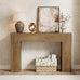 Epecoya 43-Inch Wood Console Table for Entryway, Light Oak Brown