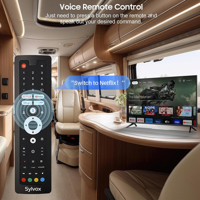 SYLVOX 40 inch RV TV, 12V TV for RV Camper, 1080P Smart TVs Flat Screen