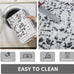 Vintage Runner Rug Non Slip for Hallway Bathroom Kitchen 3x10 ft, Ultra Soft Boho Carpet Runner with Low Pile Design Machine Washable Runner Rugs for Entryway Laundry Living Room (Black)