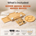 SMIRLY Charcuterie Boards Set, Large Cheese Board Set, Bamboo