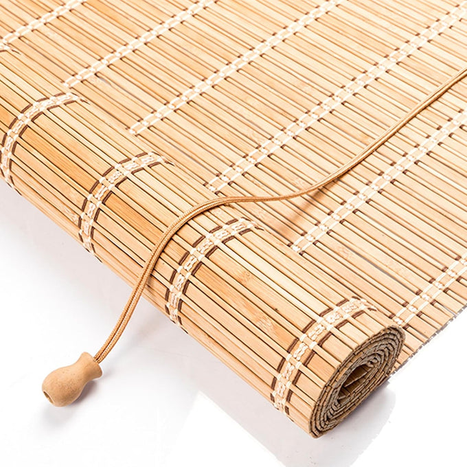 Bamboo Blinds for Interior Windows, 48"W X 63"H Bamboo Roller Shades Indoor