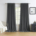 MUMFAS Burnt Orange Velvet Curtains 80 Inches Long Back Tab Rod Pocket Drapes for Bedroom Living Room W52 x L80 Inch 2 Panels