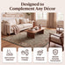 SUPERIOR Indoor Area Rug, Traditional Floral Scroll Décor,2'7"x8', Ivory