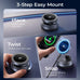 Magnetic Car Mount Charger,25W Fast Wireless Charging Stand with RGB Light