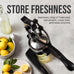 Zulay Kitchen Cast Iron Juicer, Orange Manual Juicer, Citrus Press, Black