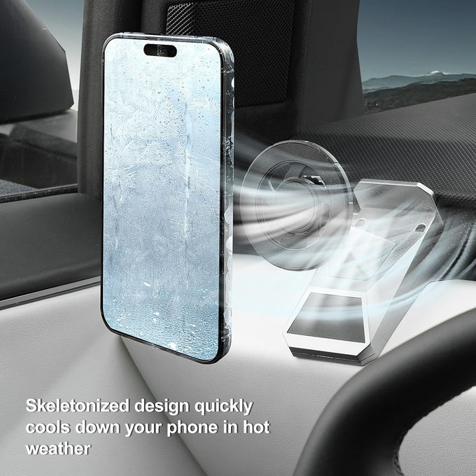 ELECFRESH Magnetic Phone Mount for 2024-2026 Tesla Cybertruck Accessories