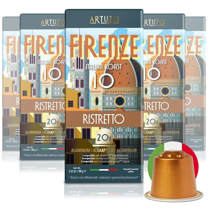 ARTUZZI 120ct Espresso Pods for Nespresso Original Machines I Variety Pack
