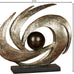 Touch of Class Earths Motion Table Sculpture, Aged Gold
