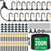 MIXC 200Ft 1/4" Drip Irrigation System,2026-Upgrade Garden Irrigation Kit with 32pcs Adjustable Copper Nozzles, Atomizing Watering System for Outdoor Plants,Raised Bed,Yard,Potted Plant,Lawn