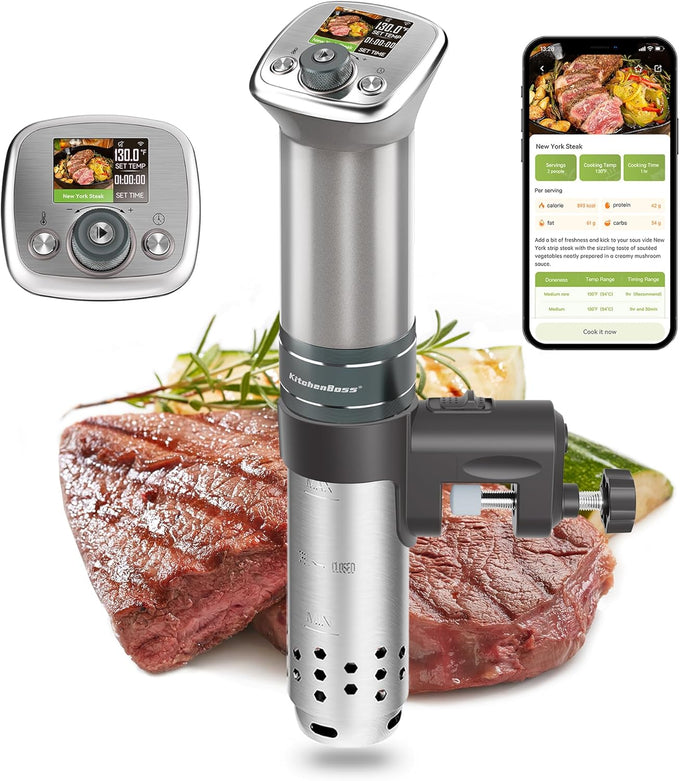 KitchenBoss WiFi Sous Vide Cooker Ultra-quiet 1100W Sous Vide G320PS