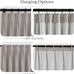 NICETOWN PRO 40x108 Natural 100% Full Blackout Faux Linen Curtains, Set of 2 Panels, 6cm High Temperature Pleated Back Tab Drapes for Living Room, Thermal Insulated Window Treatments, Elegant Style