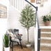 6FT Artificial Olive Tree Indoor Tall Faux with Planter&Basket