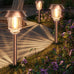 XMCOSY+ Solar Pathway Lights Outdoor, 6 Pack Solar Light Outdoor Waterproof