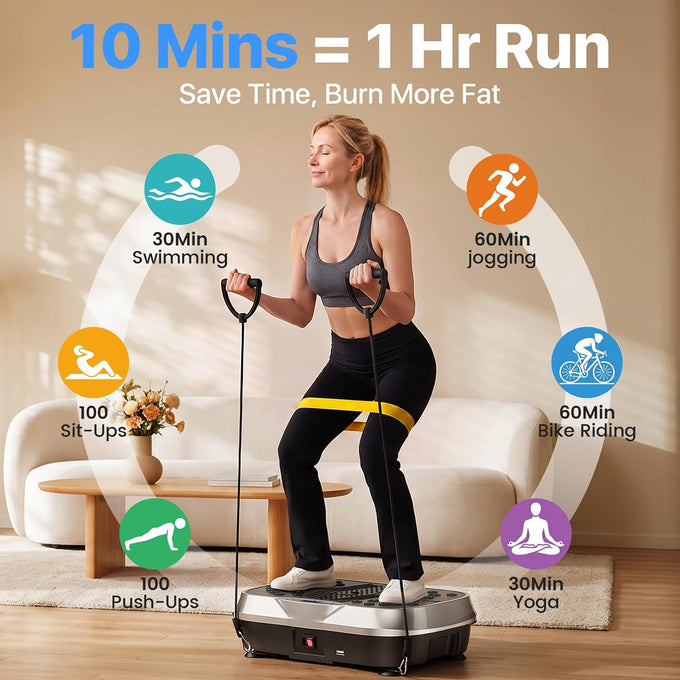 ALSO GO Vibration Plate Exercise Machine for Whole Body Lymphatic Drainage