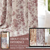 jinchan Floral Linen Blackout Curtains for Bedroom 90 Inches Long