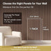 TONOR Wood Wall Panels for Interior Wall Decor-4 Pack 47.2" x 23.6"
