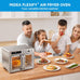 Midea Flexify Classic French Door Toaster Oven Air Fryer Combo, 26.4 QT