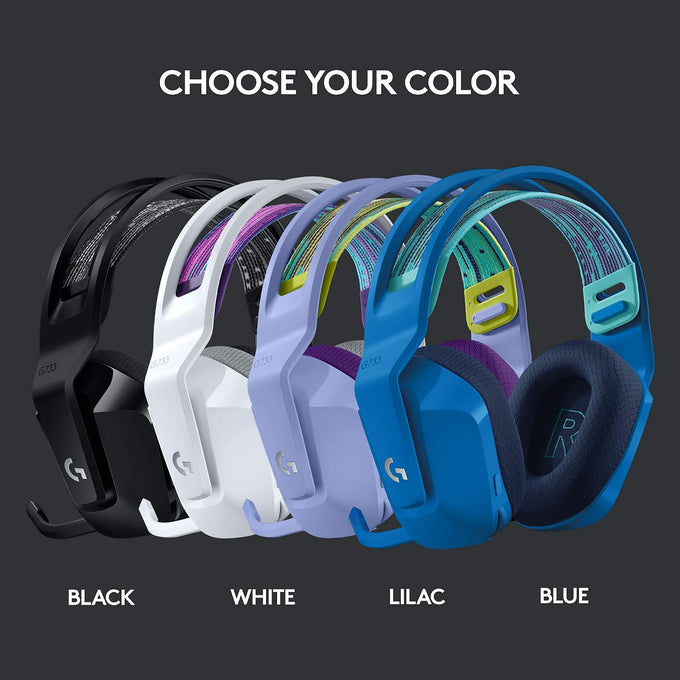 Logitech G733 Lightspeed Wireless Gaming Headset - White