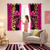 Feelyou FeelyouLeopard Print Bow Curtains Living Room 2 Panels 52 x 84 Inch