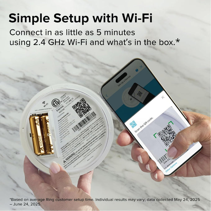 Kidde Smart Smoke & CO Detector with Ring, AA Battery, RGCUDR-RW