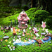 115Pcs Fairy House Kit Mini Fairy Garden Accessories Outdoor Supplies Decor