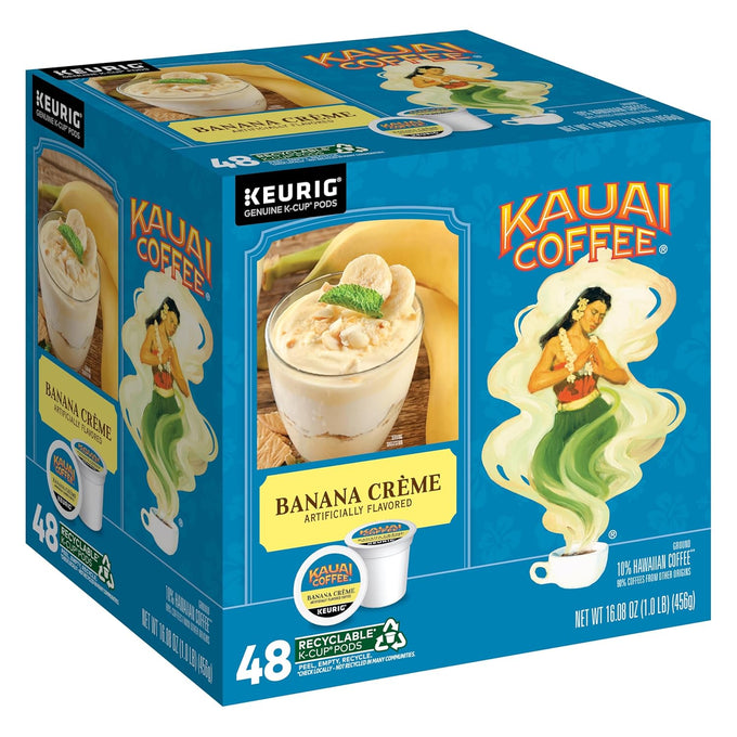 Kauai Coffee K-Cup Pods - Coconut Caramel Crunch, 48 K-Cup Pods