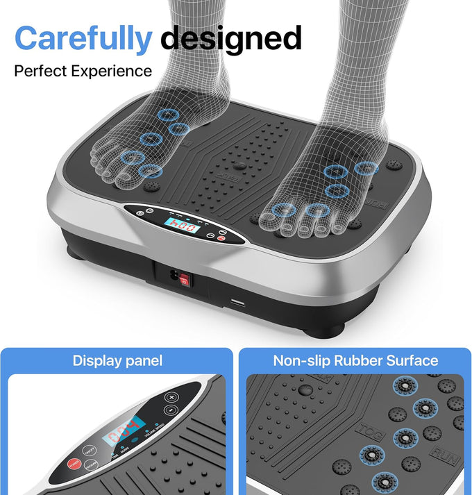 ALSO GO Vibration Plate Exercise Machine for Whole Body Lymphatic Drainage