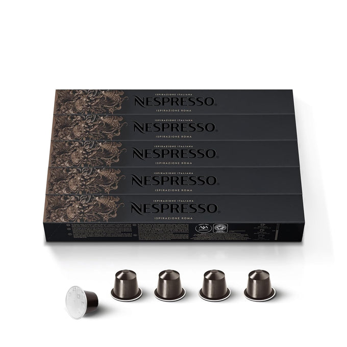 Nespresso Original, Roma, Medium Roast, 50-Count Espresso Pods