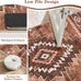 Yinhua Living Room Rug 6x9, Western Washable Rug for Bedroom, Brown